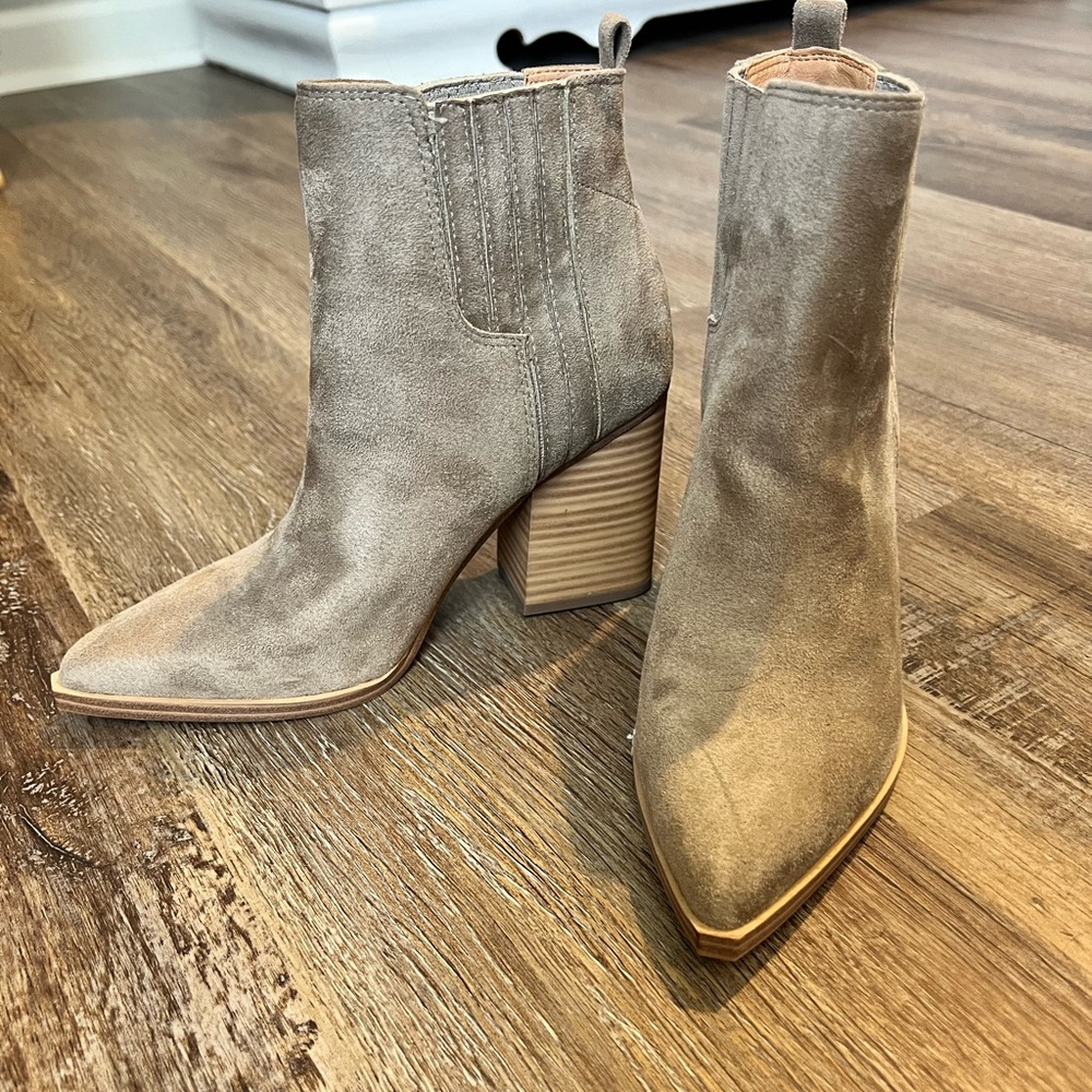 Suede booties